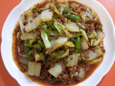 挽き肉と野菜入り☆アレンジ回鍋肉